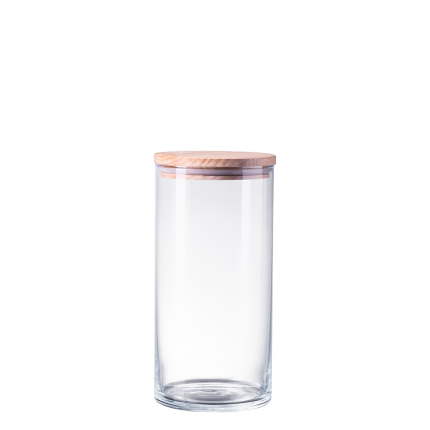 Récipient en verre avec couvercle 1,25 l | Basic Kitchen