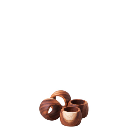 Napkin ring Agát set of 4, Ø 5,7 cm - FLOW Wooden