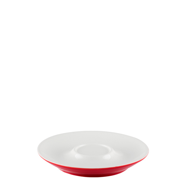 Piattino da caffè/tè rosso 15 cm – RGB