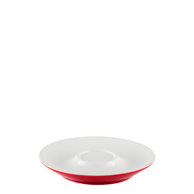 Saucer for coffee/tea red 15 cm – RGB