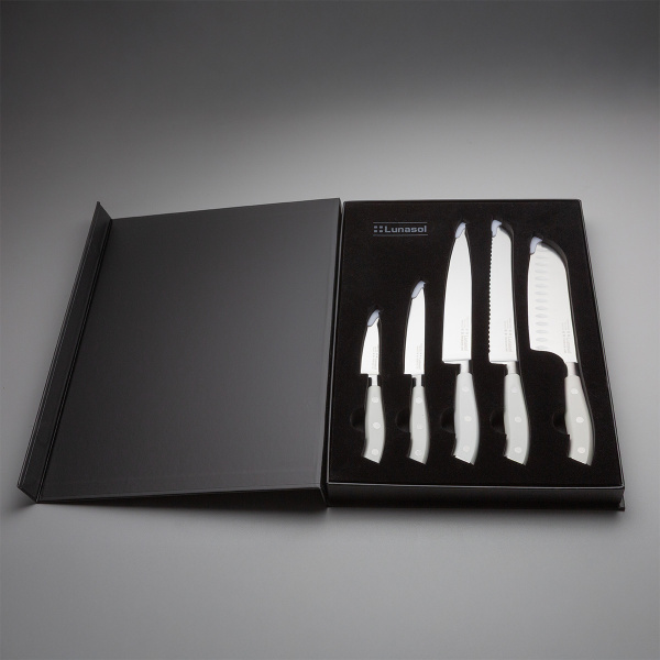 Knife set 5 pcs — Lunasol Premium Knife white