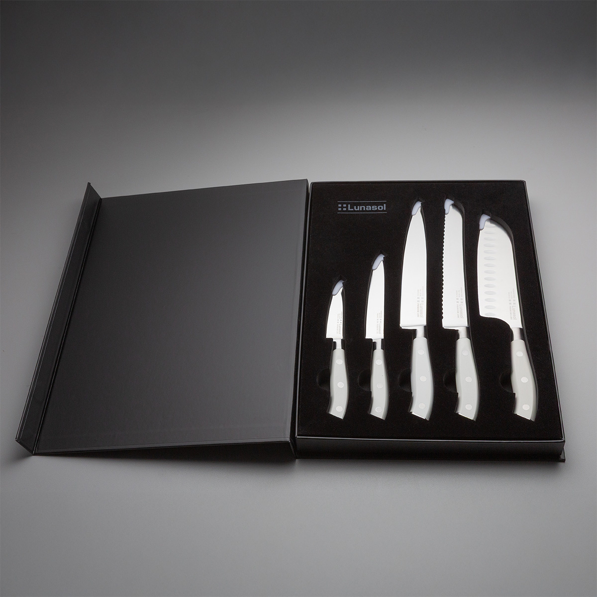 Knife set 5 pcs — Lunasol Premium Knife white