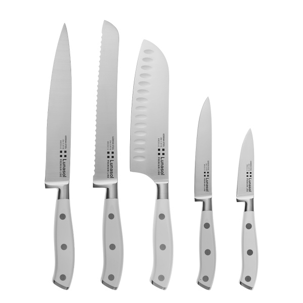 Knife set 5 pcs — Lunasol Premium Knife white