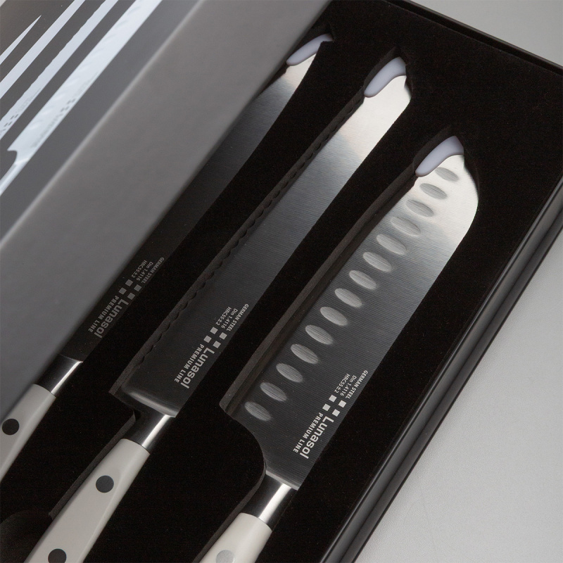 Set di coltelli 5 pezzi — Lunasol Premium Knife bianco