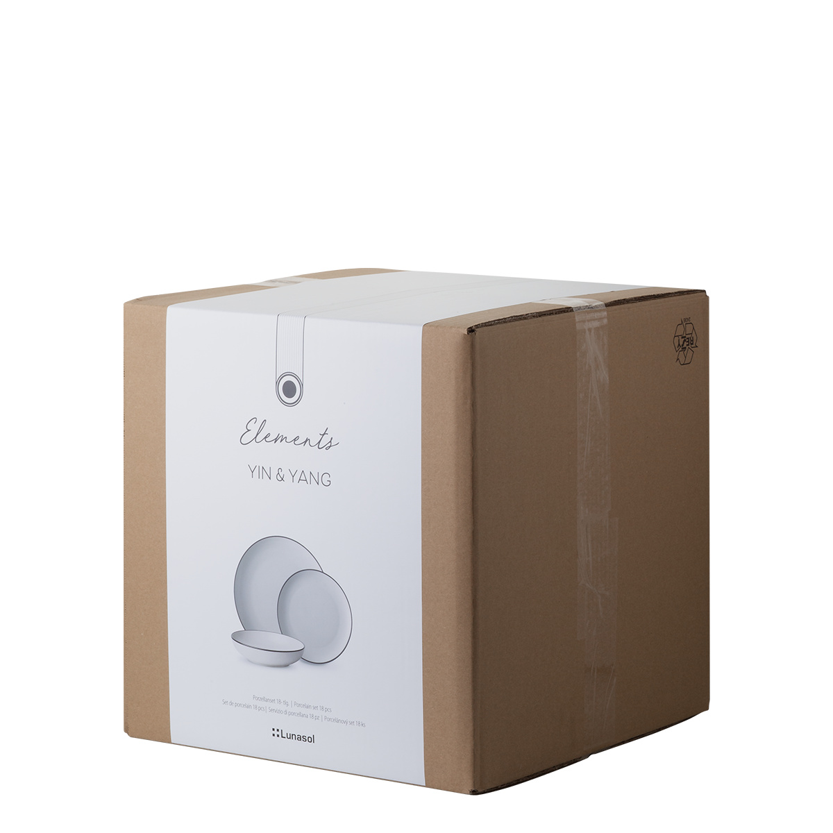 Tellerset 18-tlg. | Elements Yin & Yang white