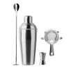 Cocktail set stainless steel matt 4 pcs — Basic Bar