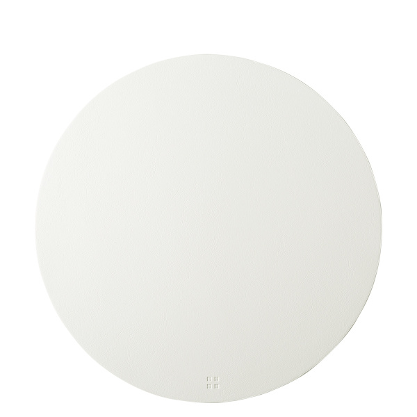 White placemat ø 38 cm – Elements Ambiente