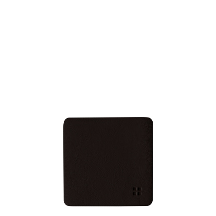 Sottobicchieri quadrati in PVC nero 10x10 cm - Elements Ambiente