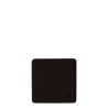 Glasuntersetzer eckig PVC schwarz 10x10 cm - Elements Ambiente