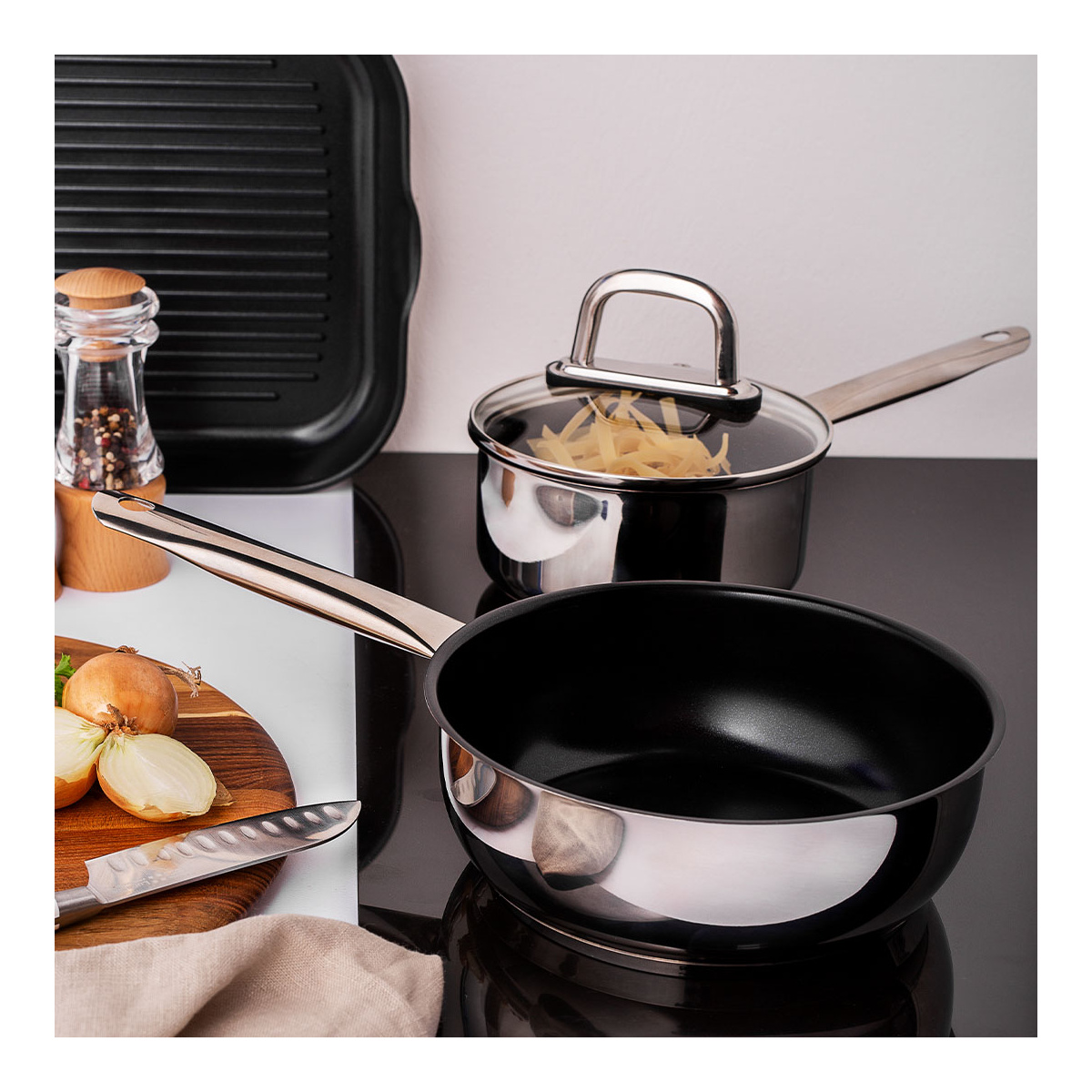 Poêle / Wok ø 24 cm, H : 9 cm - Saturn Lunasol