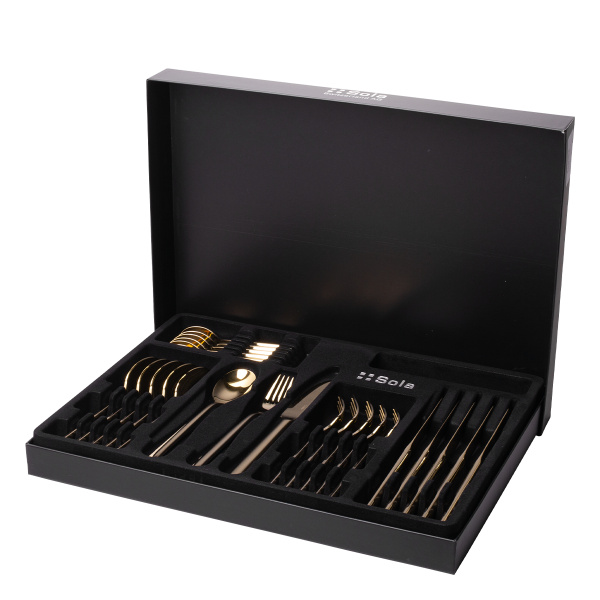Cutlery set 24 pcs Living champagne | Sola Premium