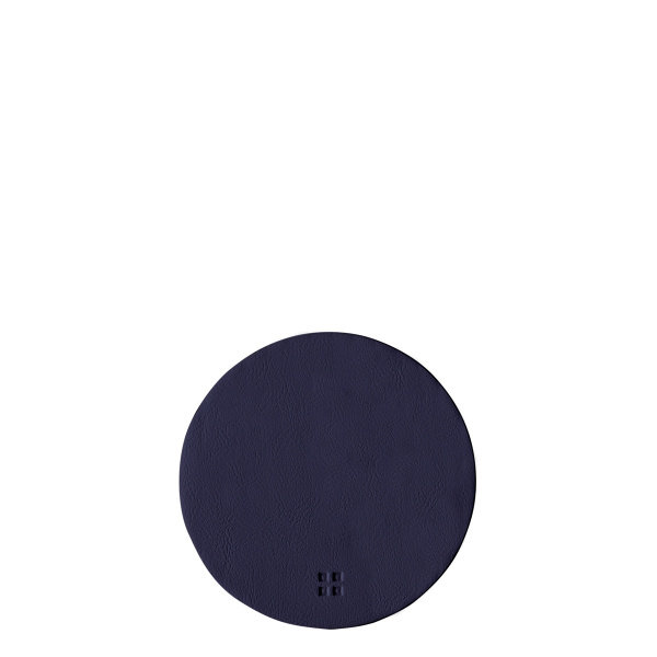Glass coaster round PVC blue ø 11 cm - Elements Ambiente