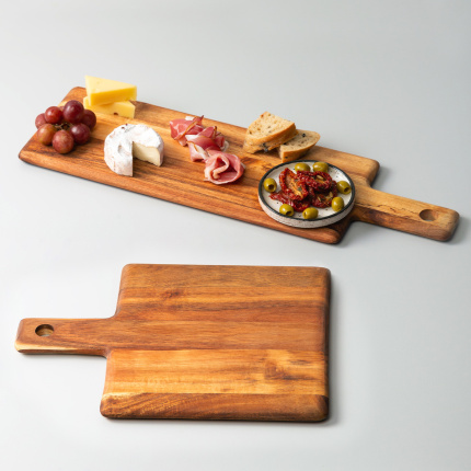 Tagliere con manico Agát 33 x 23 cm - FLOW Wooden
