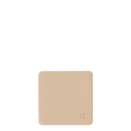 Glass coaster square PVC Nature 10x10 cm - Elements Ambiente