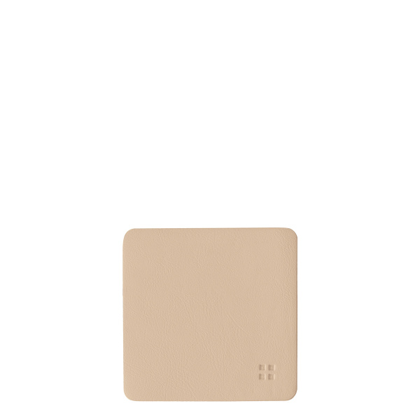 Glass coaster square PVC Nature 10x10 cm - Elements Ambiente
