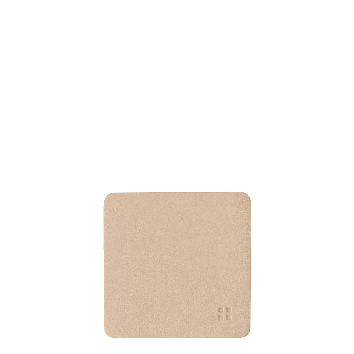 Glass coaster square PVC Nature 10x10 cm - Elements Ambiente