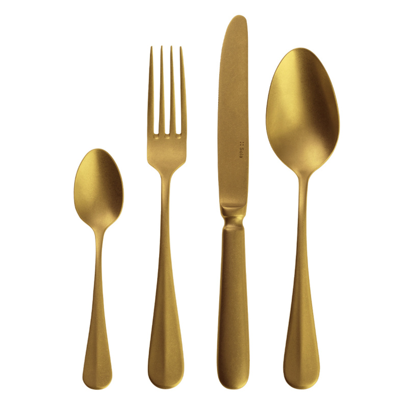 Besteck-Set 24-tlg. - Baguette Vintage PVD Gold