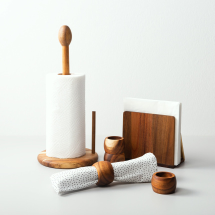 Paper towel holder 36,8 x 16,8 cm - FLOW Wooden