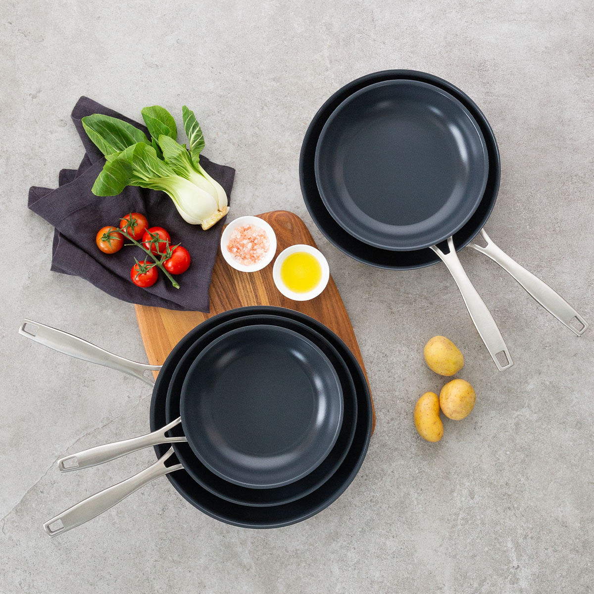 Set padelle 3 pz | Sirius Terra Multi-layer