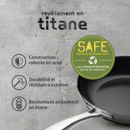 Poêle en titane ø 24 cm | Sirius Terra Multi-layer