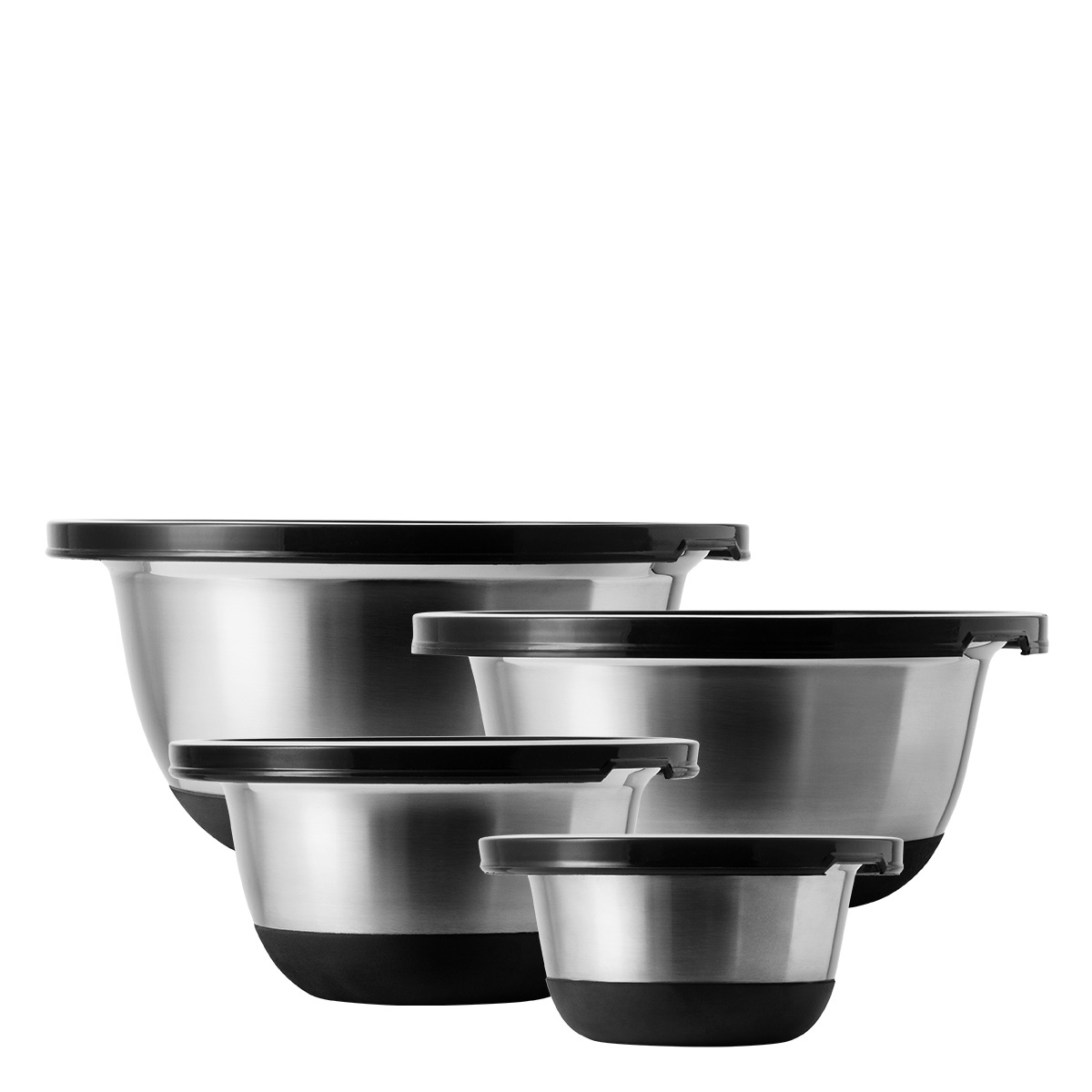 Set di ciotole per mescolare con coperchio 8 pz – Basic Kitchen
