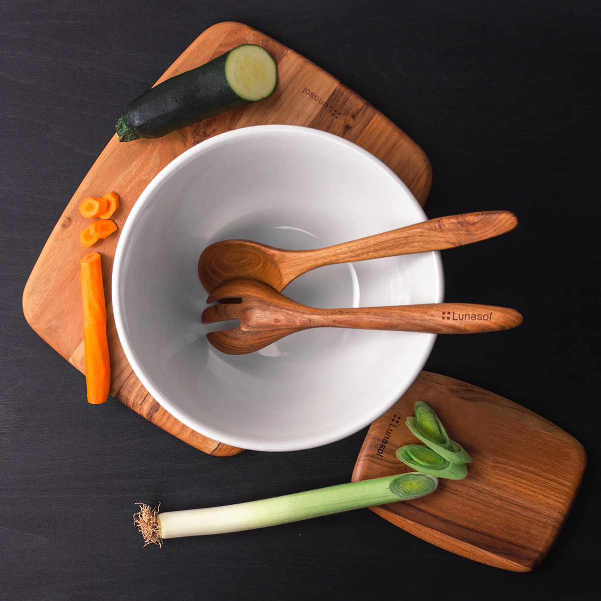 Cucchiaio da insalata Teak 30,5 x 6,8 x 1,9 cm - GAYA Wooden