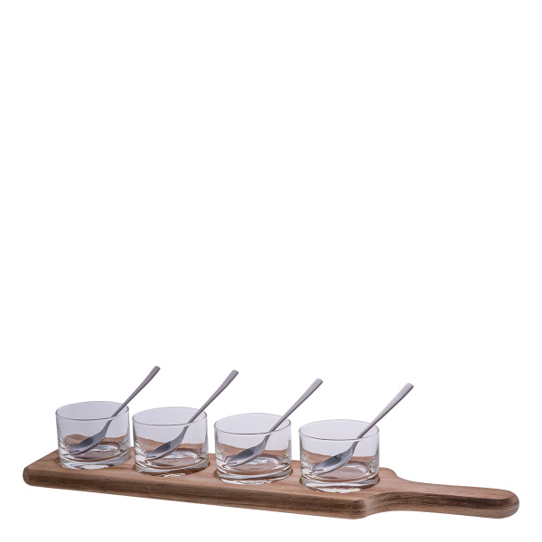 9-piece set for dessert / appetizer - Flow