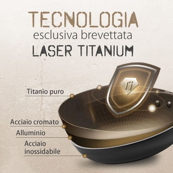 Casseruola con rivestimento in titanio crema Ø 16 cm - Saturn Terra Lunasol