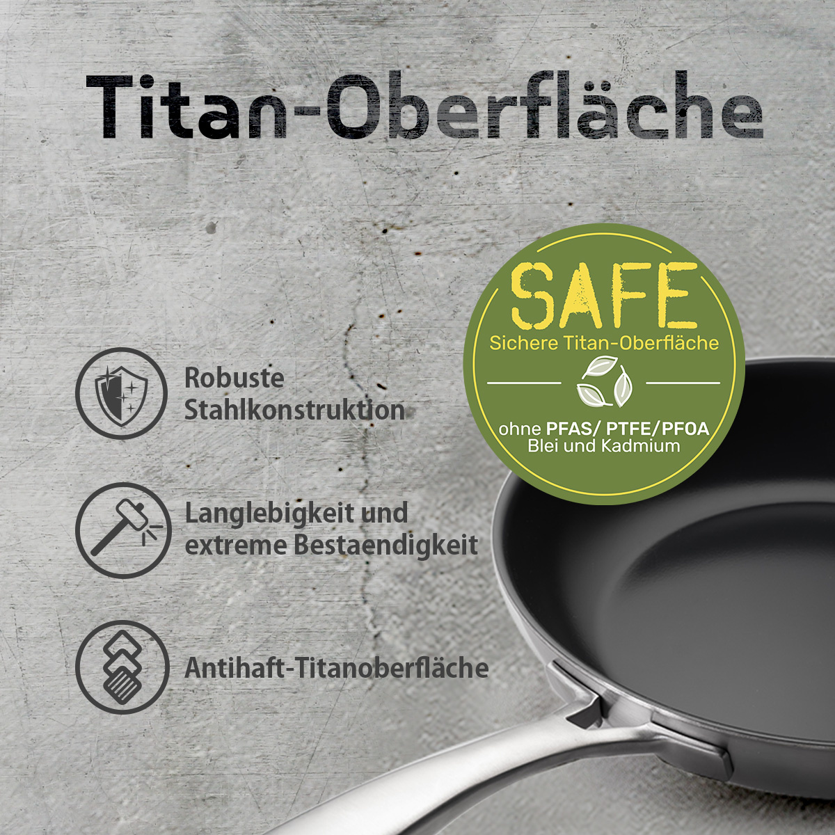 Titanpfanne ø 28 cm | Sirius Terra Multi-layer