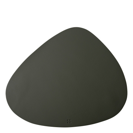 Set de table triangle en PVC anthracite 45 x 37 cm - Elements Ambiente