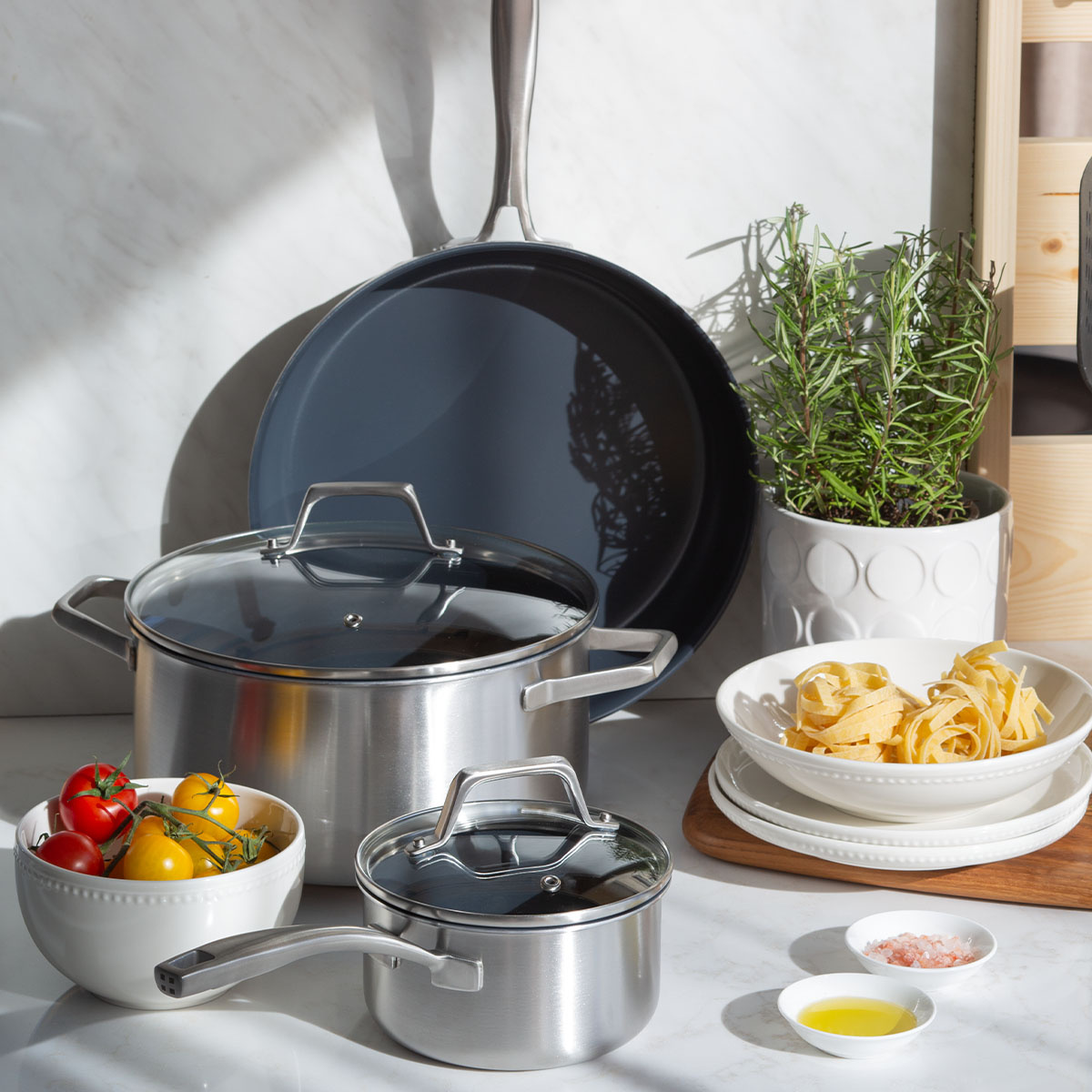 Saucepan with glass lid ø 14 cm | Sirius Terra
