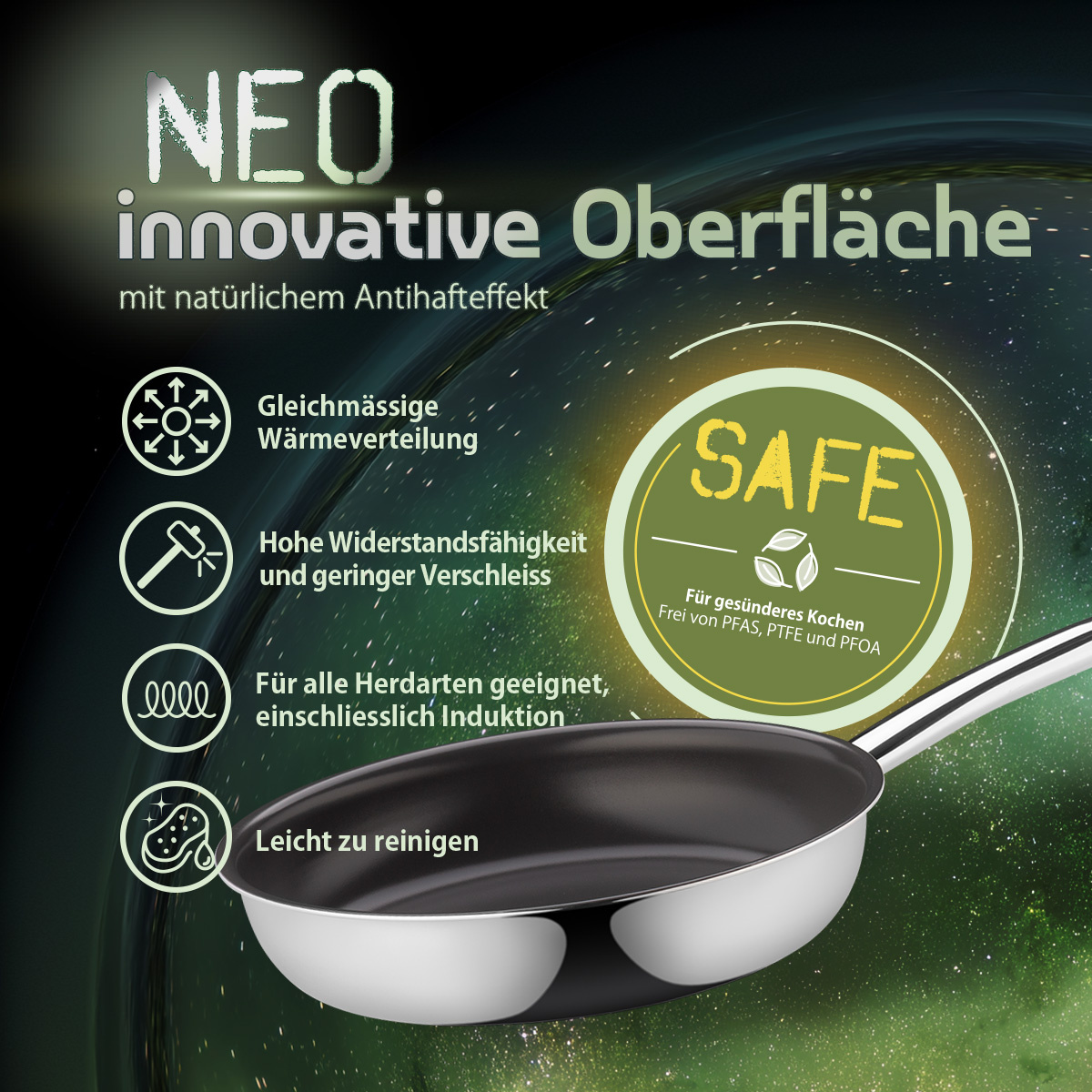 Pfanne ø 26 cm | Orion Expert Neo Lunasol