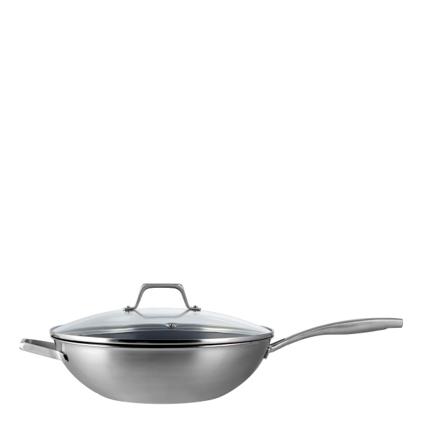 Wok with glass lid ø 30 cm | Sirius Terra