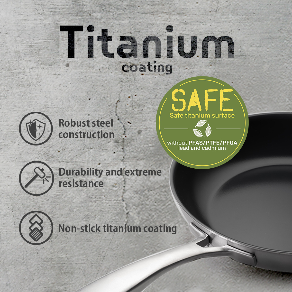 Titanium frying pan ø 28 cm | Sirius Terra Multi-layer