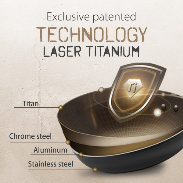 Titanium frying pan ø 22 cm | Saturn Terra Lunasol