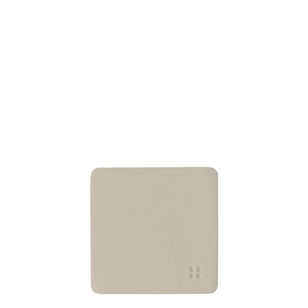 Sottobicchieri quadrati in PVC sabbia 10x10 cm - Elements Ambiente