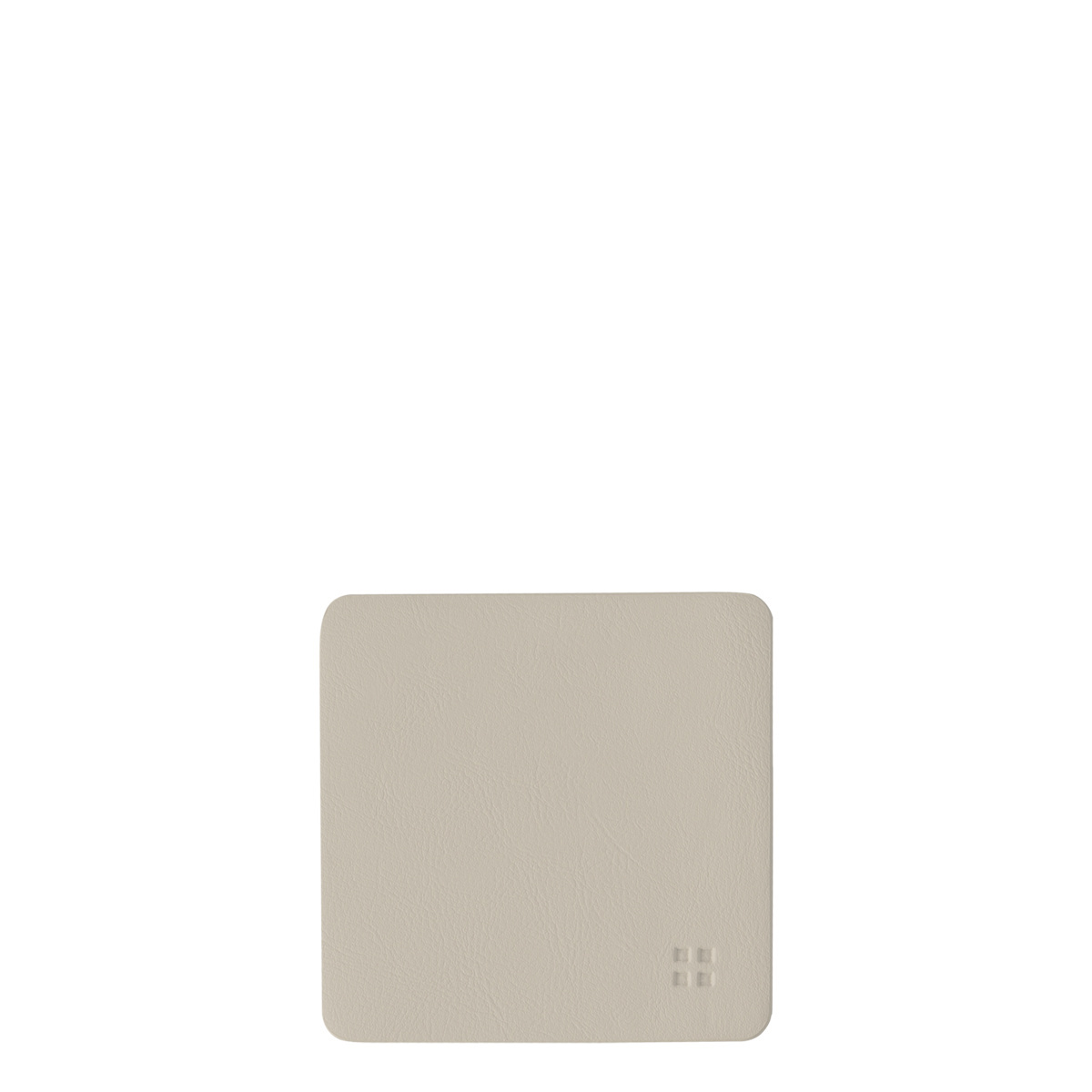 Glass coaster square PVC sand 10x10 cm - Elements Ambiente