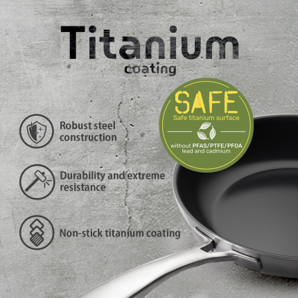 Titanium frying pan ø 24 cm | Sirius Terra Multi-layer