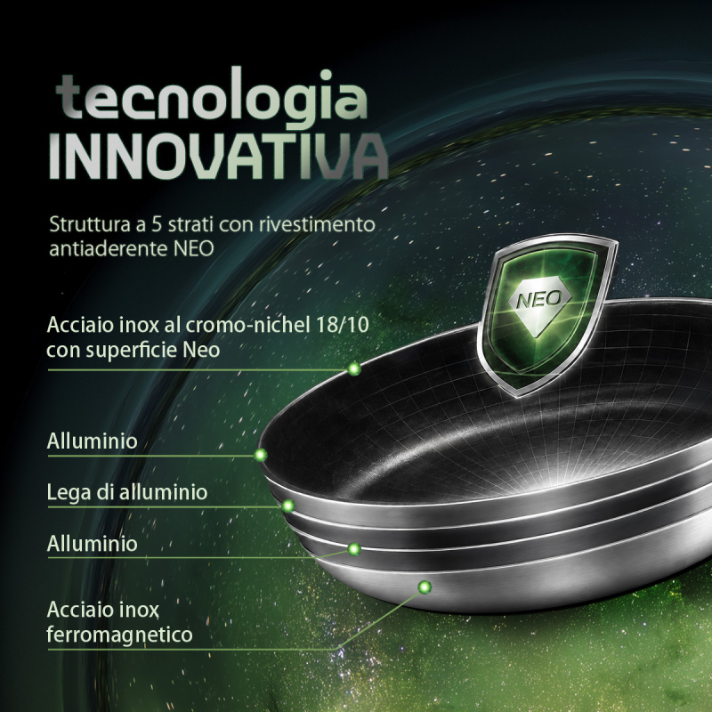 Padella fonda ø 28 cm | Orion Expert Neo