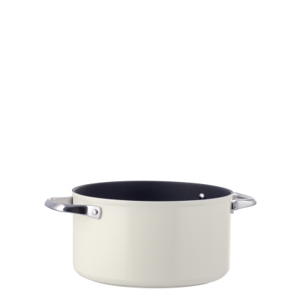 Pentola con rivestimento in titanio crema Ø 24 cm - Saturn Terra Lunasol