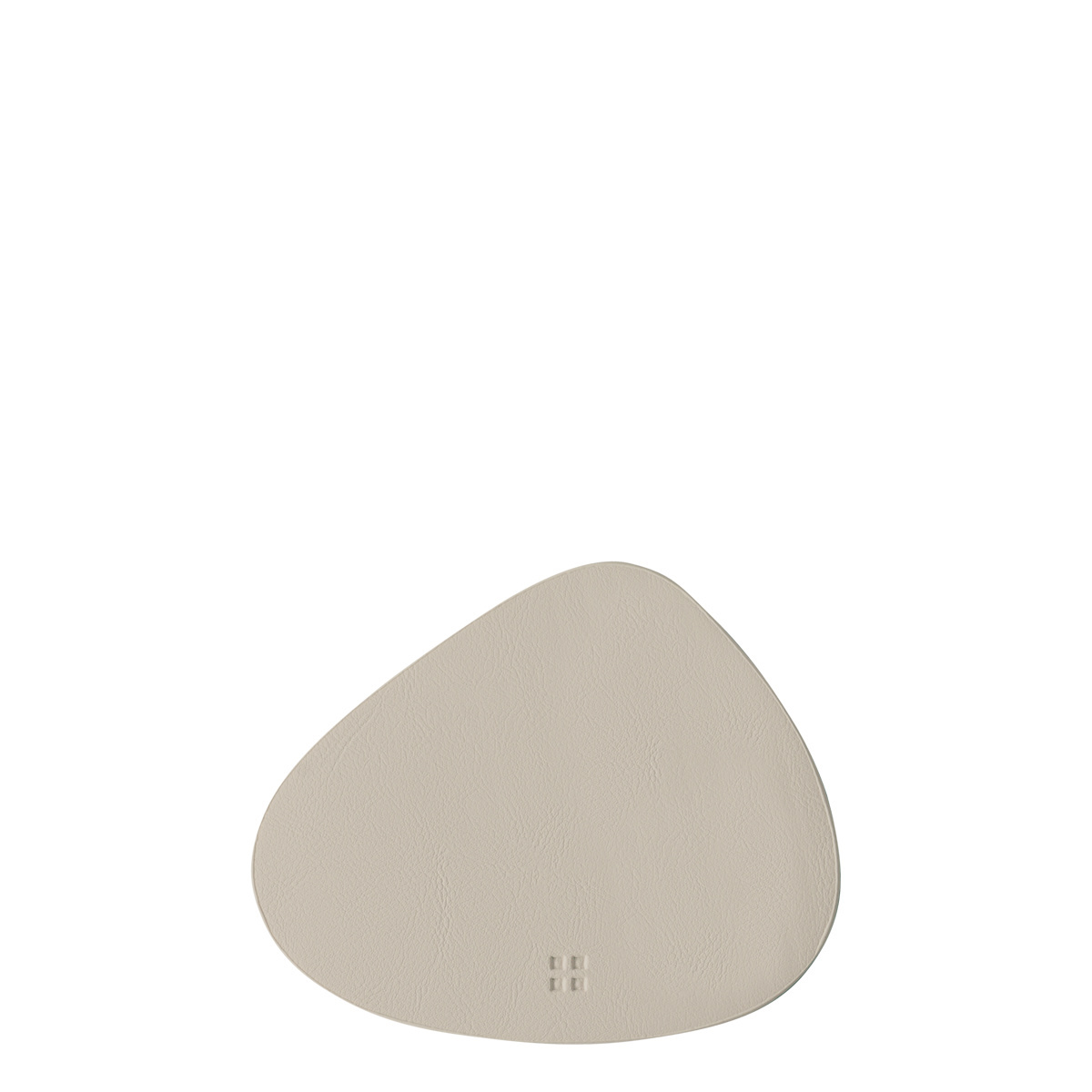 Glass coaster triangle PVC Sand 14 x 11.5 cm - Elements Ambiente