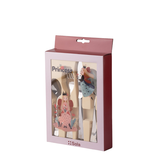 Kids’ cutlery set Princess 4 pcs — KIDS WORLD poliert