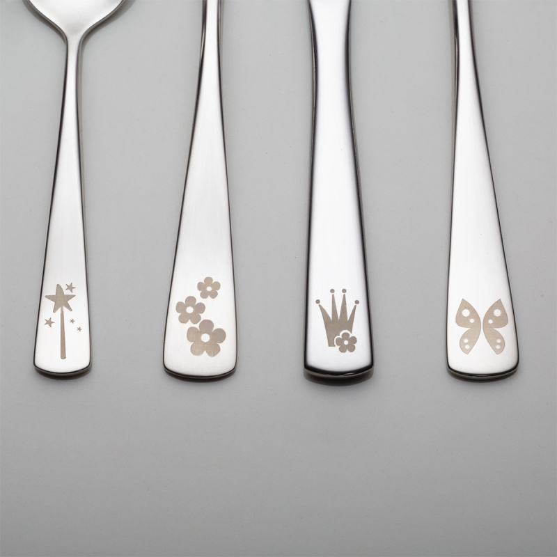 Kids’ cutlery set Princess 4 pcs — KIDS WORLD poliert