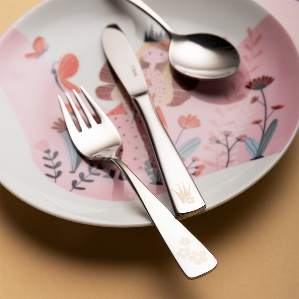 Kids’ cutlery set Princess 4 pcs — KIDS WORLD poliert