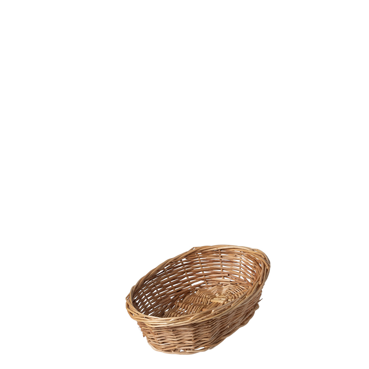 Cesto ovale in vimini per il pane 28 × 22 × 8 cm — Flow Wicker