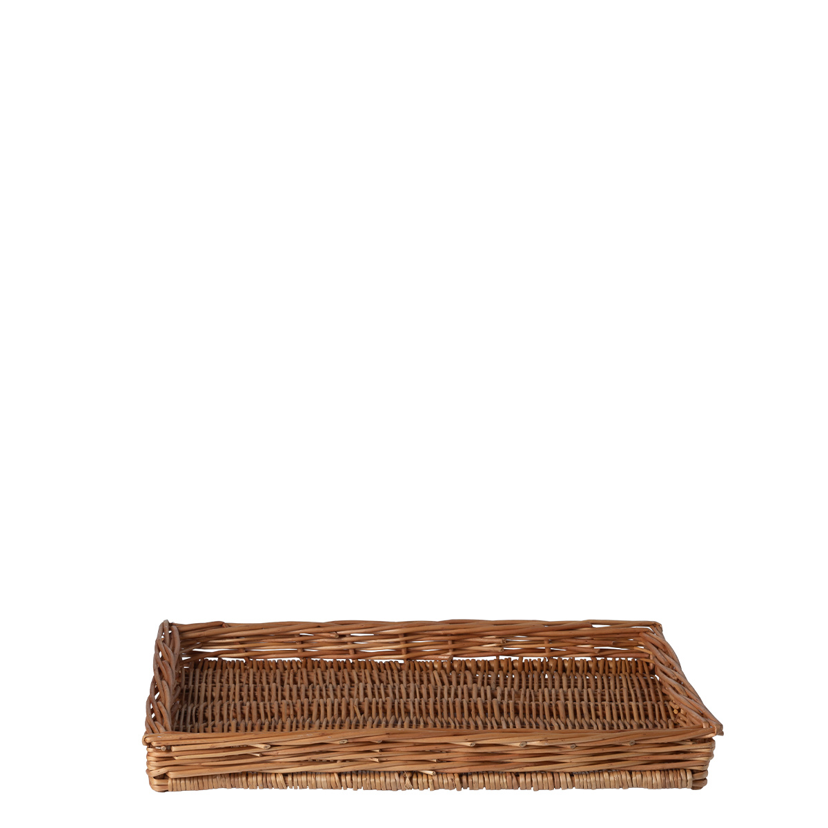Rectangular wicker bread basket 40 × 30 × 4 cm — Flow Wicker