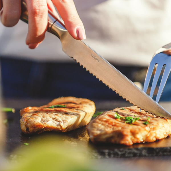 Steak Knife with Hollow Handle 23.5 cm - Touch me
