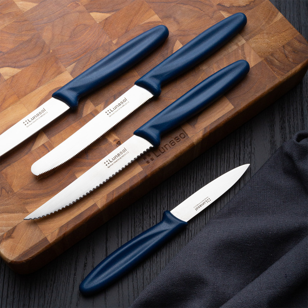 Coltello da cucina 7,8 cm senza denti | Master Blue