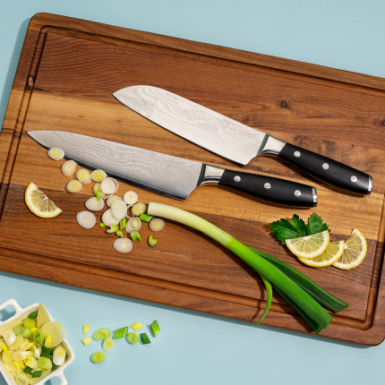 Kitchen Knife made of Damascus Steel 20 cm - Platinum