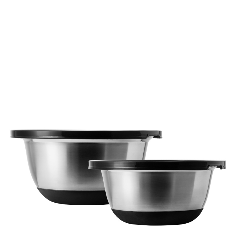 Mixing bowl set with lid 4 pcs – Basic Kitchen